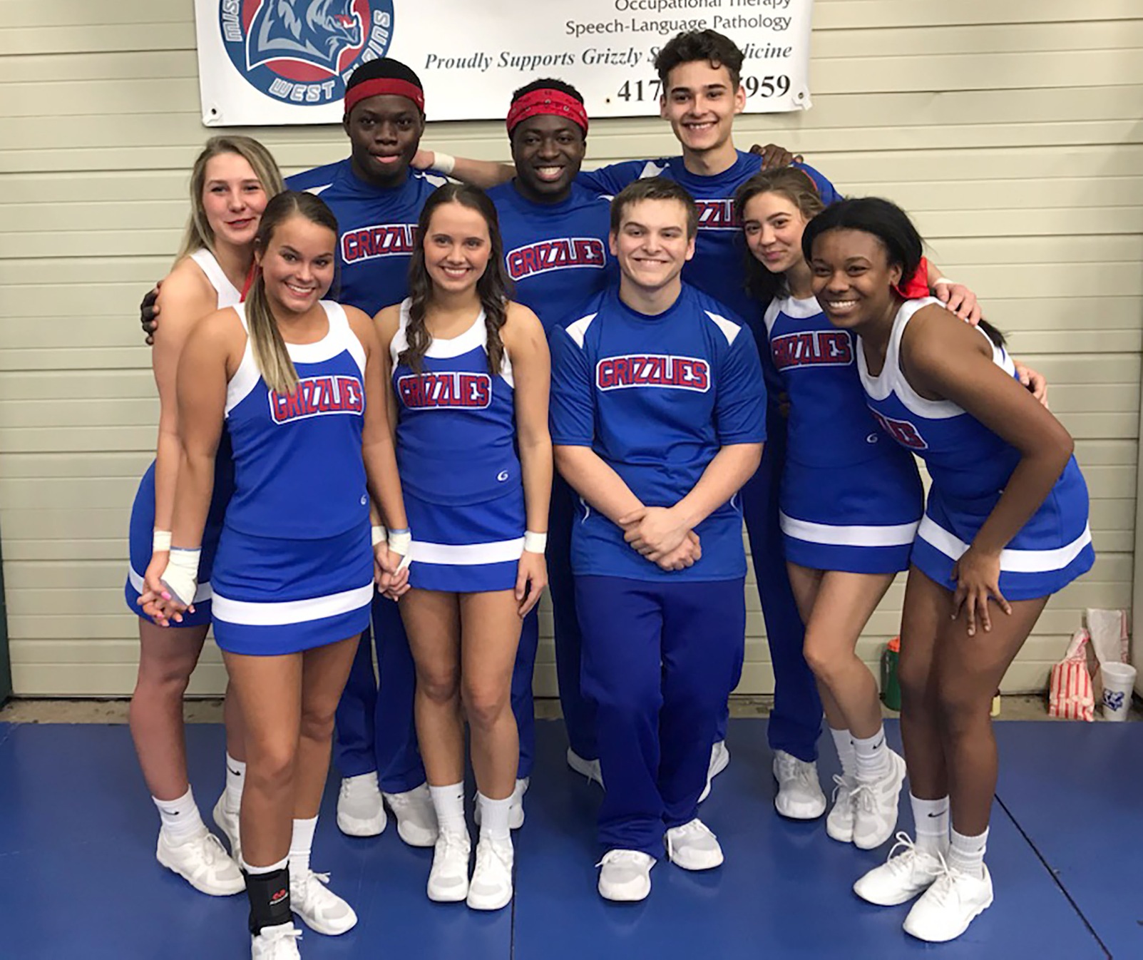 This year’s sophomores include, front row from left, Ashlyn Williams, Morrisville; Paige Rollins, Licking; Robert Cavitt and Jaden Brotherton, both of West Plains; and Anya Phipps, St. Louis. Back row: Chrissy Langston, Spokane; Jamal Shaddid, St. Louis; Omenka Nwasoria, Kansas City; and Christian Leslie, West Plains. (Missouri State-West Plains Photo)