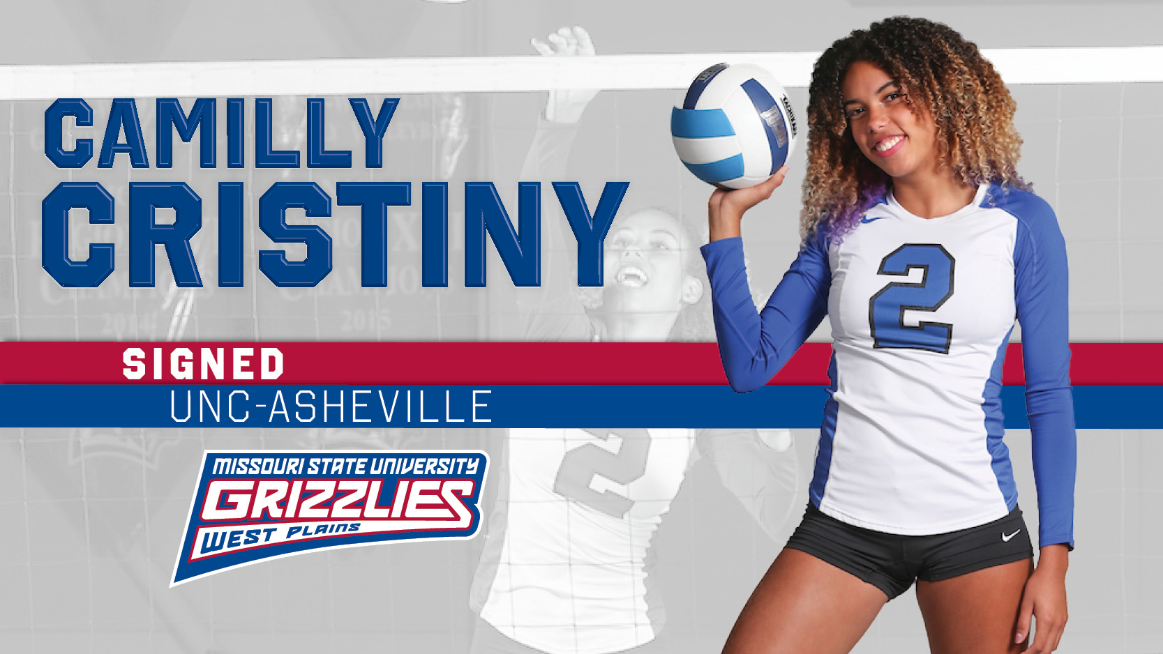 Grizzly Volleyball standout Camilly Cristiny signs with UNC-Asheville