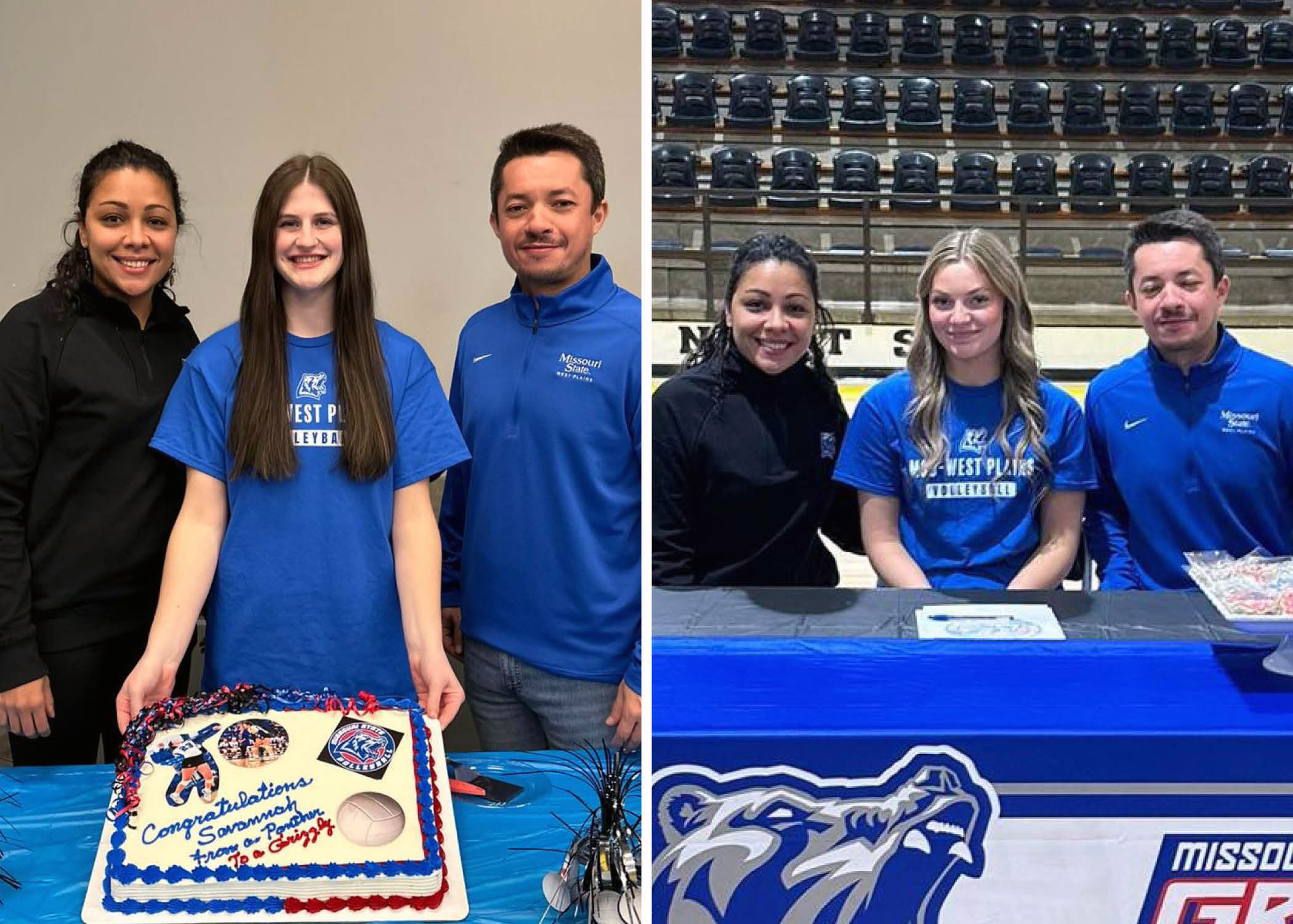 Two more players have been signed to the Grizzly Volleyball team for the 2024-2025 season. They are Savannah Koehn, in photo at left, a 5-foot, 9-inch outside/right side hitter from Forsyth; and Prairie Vaughn, a 5-foot, 9-inch setter from Hackett, Ark. (Photos provided)
